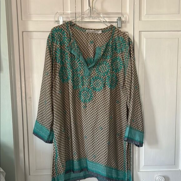 Gretchen Scott Designs silky boho tunic top  - Size M - Picture 1 of 10